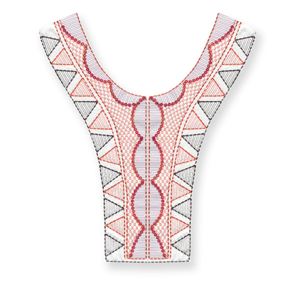 Muestra bordada lentejuela