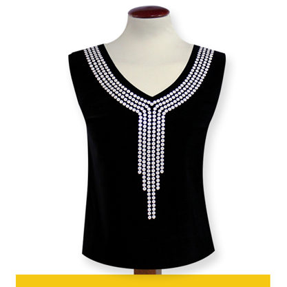 Muestra bordada lentejuela